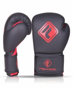Boxhandschuhe matt rot schwarz