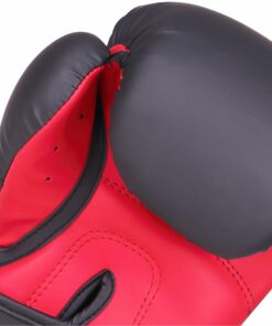 Boxhandschuhe matt rot schwarz
