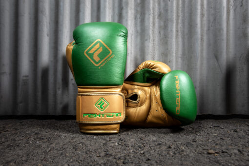 boxing gloves metallic