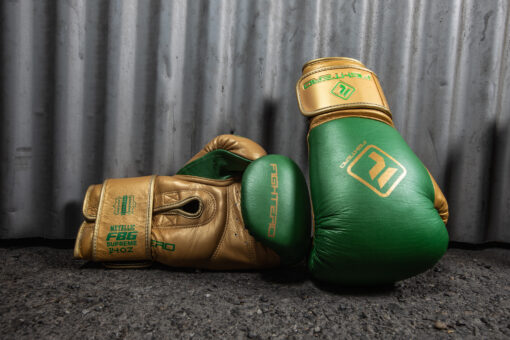 boxing gloves metallic